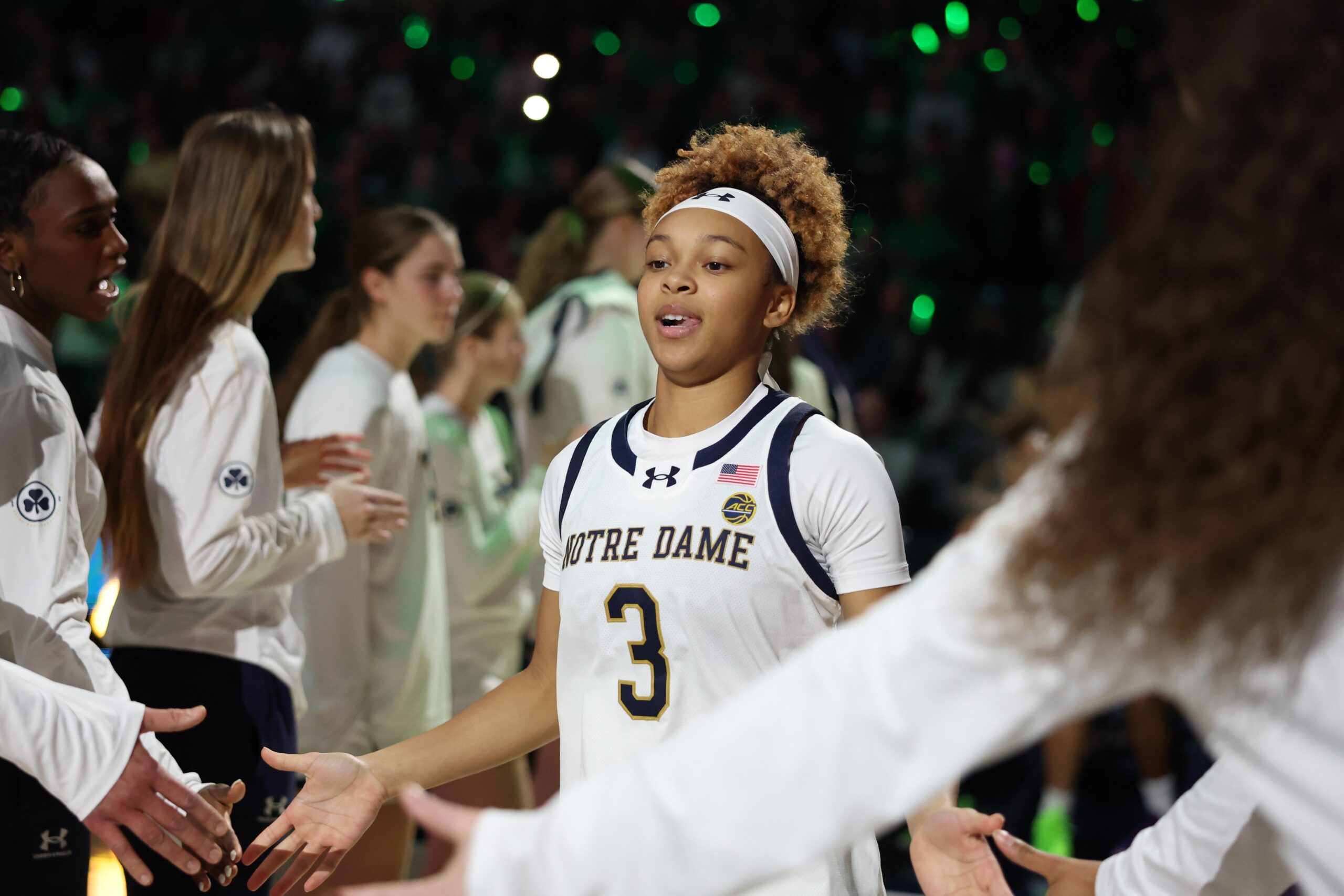 Six Players Reach Double Figures as Irish Defeat Deacons, 100-64