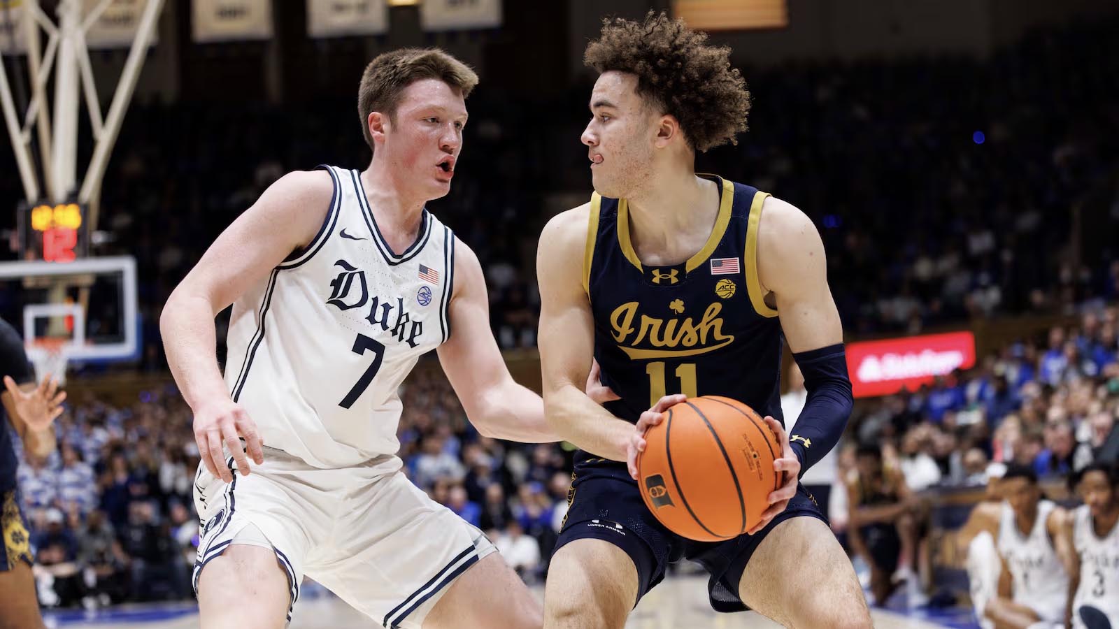 Irish Battle Back, But Late Rally Falls Short in 86-78 Loss at No. 4 Duke 1-11-2025