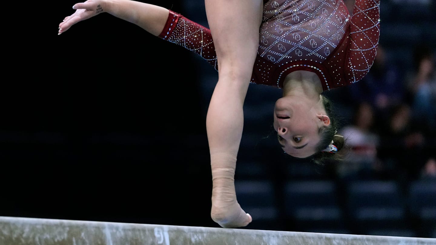 OU Gymnastics: Faith Torrez Perfect on Beam as Oklahoma Advances to Regional Final